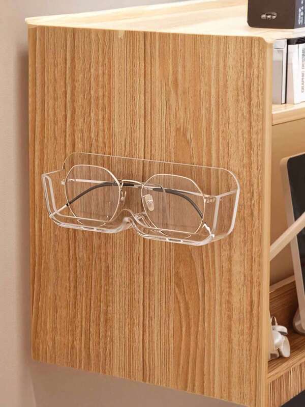 1pc Glasses Storage Rack, Bathroom Bedside Wall-Mounted Sunglasses Glasses Display Rack, Can Place Prescription Glasses, Bedroom Bedside Punch-Free Pressure-Resistant Wall-Mounted Sunglasses Display Rack, Jewelry Sundries Storage Rack, Suitable For Bedroom Dressing Table, Dressing Table, Drilling-Free Glasses Storage Rack, Bathroom Wall-Mounted Sunglasses Storage Rack Christmas Decorations, Christmas Gifts