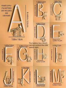 1個英文字母和數字led霓虹燈,適用於臥室、生日、婚禮、求婚、節日裝飾和禮物 - 粉色 - 查看 8