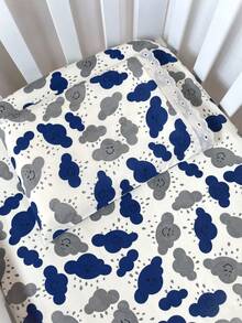 Laura Baby 2-Piece Sheet Set For American Standard Crib Or Mini Crib 100% Cotton - 海洋雲 - 查看 1