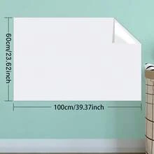 1pc Whiteboard Sticker [FREE 3 Chalk Markers], Self-Adhesive Can Be Trimmed, Suitable For Office, School, Home - Use For Writing, Drawing, Math, Doodling - White - View 7