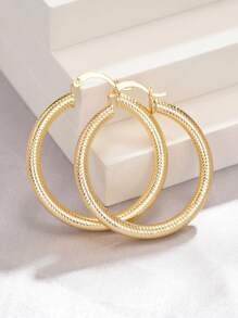1 Pair Luxury Hoop Earrings For Women For Party Engagement Anniversary Jewelry Valentine's Day Gift