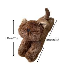 1pc Animal Shaped Door Stopper/Bookend With Mixed Color Knitted Wooly Pompom Decoration, Weighting About 1kg Best Gifts Birthday Graduation