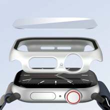 CSDZ 1pc Smartwatch Protective Case, PC Frame + Screen Protector 2-In-1 Hard Shell, Simplistic Anti-Fall Compatible With Watch S10/9/8/7/SE/6/5/4/3/2/1, 38mm/40mm/41mm/42mm/44mm/45mm/46mm/49mm (Watch And Strap Not Included)