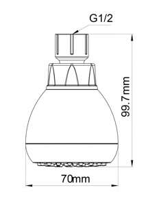 Modern Adjustable Angle Water-Saving Shower Nozzle, 3-Inch Shower Head (Silver), High-Pressure Shower Head, Suitable For Home, Dormitory, RV Bathroom, Hotel, Bathhouse - Fashionable Design, Portable