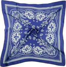 Satin Head Scarf - 27.5 Inch Silk Hair Wrap For Women - 藍色 - 查看 1