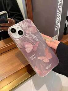 Ốp lưng điện thoại PC+TPU gradient độ thấm hút cao mới với họa tiết bướm, tương thích với iPhone 16/11/16pro/16plus/16promax/16e/15Promax/13/14/12/XS/XR/7G/8P, Galaxy S25/S25PLUS/S25 Ultra/A16/A36/A26/A56/A50/A12/A32/A52. Chống nước, chống sốc, chống rơi, chống trầy xước. Phiên bản quốc tế, không phải phiên bản nội địa. - Nhiều màu - Xem 2