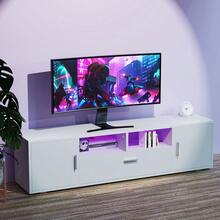 OYAJIA Television Stands & Entertainment Centers - White - View 3