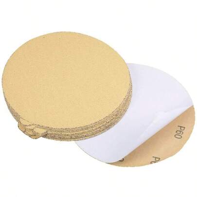 6 Inch PSA Adhesive Sanding Disc 60 Grit Sticky Back Sandpaper DA Sander Paper