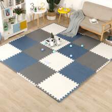 20 piezas de alfombrillas de espuma EVA entrelazables - 30cm x 30cm Antideslizantes, baldosas impermeables y emboziables para uso en el hogar, gimnasio, pilates, yoga y habitaciones de juego - Duraderas y plegables