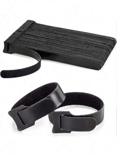 电缆线整理扎带、钩环扎带，适用于家用数据线存储和园艺扎带