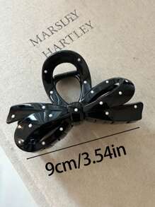 4 Stück / 1 Stück Damen 9 cm/3,54 Zoll gelb, schwarz, weiß, braun Schleife & Welpen Form leichte Kunststoff Haarspangen, elegantes, stilvolles minimalistisches Design, geeignet für den täglichen Gebrauch, Outdoor, für Partys, Pendeln, Strand, Urlaub, Haarstyling, Mode-Haraccessoires, Schönheit Klammern, Lässig-Haarklammern