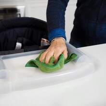 LYHigh Chair Cleaning Cloth Premium Microfiber Cloth With Scrubbing Corner Ideal For Baby High Chair Portable Travel High Chair High Chair Cover 100 Wash Promise 8502 - 綠色 - 查看 6