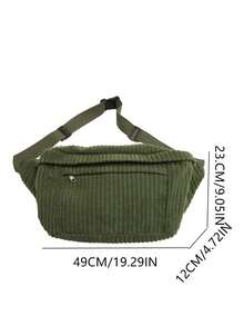 1 pieza Bolso bandolera para hombre: Bolso versátil minimalista unisex - Bolso de gran capacidad para el pecho de hombre - Mochila de marca de moda japonesa - Bolso de cintura/bandolera para estudiantes - Multicolor - Ver 4