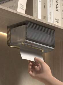 1 件壁挂式纸巾盒、厨房和浴室纸巾分配器、悬挂式纸巾架，无需钻孔