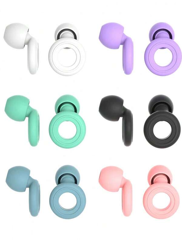 1pc Sleeping Earplugs, Noise-Proof, Anti-Snoring, Suitable For Study And Sleep (Multiple Colors Available)