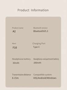 TWS Bluetooth Kopfhörer, kabellose Ohrhörer mit Mikrofon, halbohrpassender Komfort, klare Anrufe, 20 Stunden Akkulaufzeit, leichtes Stieldesign, tragbare Ladestation - ideal für Pendler, Studenten, Studium, Reisen - kompatibel mit iOS & Android Geräten