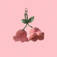 1 pièce Porte-clés en forme de cloche d'orchidée en crochet fait main, attache décorative, charm de sac à dos pour fille à la mode, pendentif de fleur mignon pour sac à dos/portefeuille, fournitures scolaires, cadeau pour enseignant, accessoires de rentrée scolaire, ornement floral au crochet, convenant pour le port en été