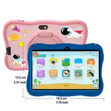 4GB RAM + 64GB Storage 7-Inch Children's Tablet PC / Quad-Core 1.3GHz Processor / Android 13 System, MTK8321 Chip / 1280x800 IPS HD Display / 2MP + 5MP Dual Cameras / 4000mAh Large Battery / Supports WiFi Parental Control And Educational Games / Made Of ABS Plastic + Silicone, BDF T10 Kids Educational Tablet (Includes: Packaging Box / Data Cable / Manual / OTG Adapter / Card Reader)