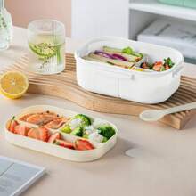 Boîte à déjeuner Foccar Bento pour adulte 1200 ml avec 3 compartiments | Compatible micro-ondes et lave-vaisselle | Boîte à salade étanche pour le travail, l'école, les voyages et la maison