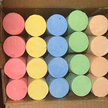 Caja de 20 piezas/Set de tizas gigantes de 5 colores, adecuada para grafitis y pintura artística al aire libre - Multicolor - Ver 3