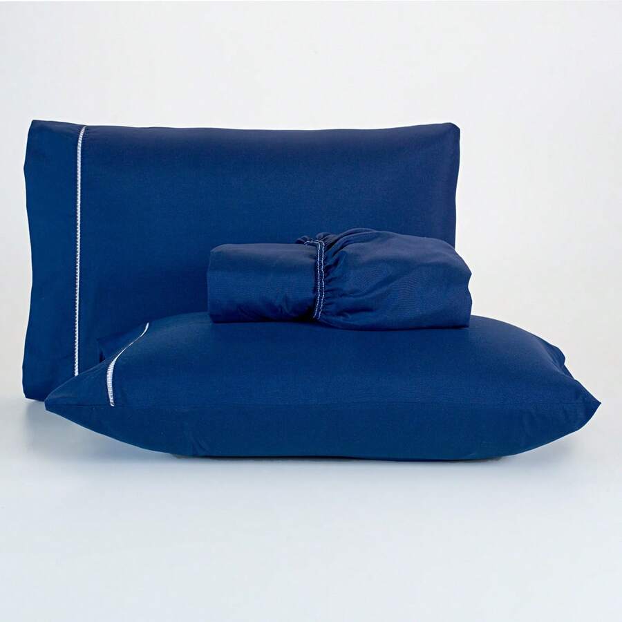 Micropercale Sheet Set In Palito Stitch 200 Thread Count With 03 Model Pieces