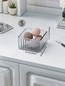 8pcs/7pcs/1pc/Set Transparent Makeup Organizer Drawer Box, Makeup Display Rack, Makeup Tool Storage Box, Drawer Desktop Organizer, Drawer Type Makeup Storage Box,New Year Home Decoration - Clear - View 12