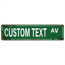 1pc Customized Iron Street Sign, Indoor Wall Decor For Home And Office, 4x16 Inches