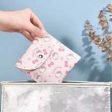 Sanrio Sanrio Hello Kitty Bolsa para armazenamento de absorventes internos, bolsa para guardanapos, bolsa para cosméticos, bolsa de armazenamento multifuncional à prova d'água, bolsa de maquiagem, material escolar de viagem, itens essenciais para viagem, bolsa de maquiagem, itens essenciais para o feriado, bolsas de maquiagem, organizador de maquiagem, presentes para mulheres, estampa de leopardo, salsicha, cachorro, para o feriado de inverno