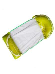 1pc PVC Inflatable Pineapple/Watermelon/Strawberry Floating Bed, Fruit Series Adult Foldable Hammock Floating Mat, Christmas - Multicolor - View 10