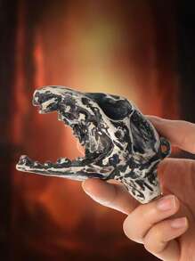 Death Whistle - Ceramic Raven Skull Design With Storage Bag And Lanyard, High-Decibel Scream For Outdoor Survival, Halloween, Day Of The Dead, Christmas - Adult Collectible Gift, Noise Maker Unique Whistle Design High-Quality Craftsmanship, Beach Essentials, Beach Accessories, Pool Float