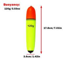 HENGJIA 3pcs 10g-120g EVA Fishing Float Foam Plastic Bobber Sea Rock Fishing Striking Floats - Multicolor - View 12