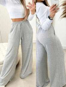 Women's Lanzinha Pants Winter Fashion Pantaloons - 灰色 灰色 - 查看 2