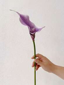1/3/6pcs 58cm Double Calla Lily Artificial Flowers, High-Quality EVA Material, Home Decor, Photography, Showroom, Wedding Decoration, Table Centerpieces, Plastic Flowers
