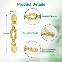 Dr Cinch Clips Sweater Clips Vintage Waist Cincher Clip For Women Drative Clothing Brooch Clip For Sweaters Dres Shirts - 2 chiếcCác loại - Xem 3