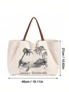 Personalized Beach Bridesmaid Tote Bags,Bags For Ladies Fashionable - Multicolor - View 9