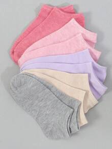 20双装女士夏季薄款休闲时尚浅口踝袜 - 彩色 - 查看 2