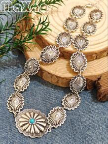 1 pieza Collar vintage de estilo bohemio tipo Cangkao para mujeres, adecuado para uso diario o fiestas, recibirás muchos halagos de tus amigos cuando lo uses