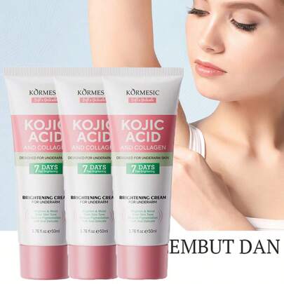 3pcs Skin Whitening Cream,Dark Spot Remover For Face, Cream For ,Neck,Armpit,Elbow, Inner Thigh And Knees,Improve Underarm Dullness Odor