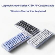 Logitech K75M琥珀系列無線鍵盤 大理石機械軸 悅耳HIFI按鍵音 智慧調度台控制 75%配列小巧 辦公利器 白色 - 白色 - 查看 2
