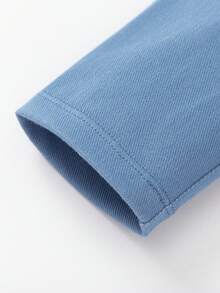 Balabala Baby Jogger Pants 2025 New Stretchy Comfortable Leggings - Blue and White - View 6