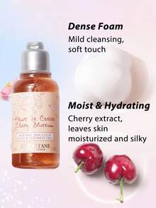 L'Occitane 35ml Miniature Loccitane Cherry Blossom Shower Gel - Gently Cleanses Skin With A Refreshing And Delightful Cherry Blossom Fragrance. Infused With Provence Cherry Blossom Extract, It Creates A Luxurious Lather While Immersing You In The Floral Aroma. Provides A Spa-Like Relaxing Bathing Experience. - Cherry Blossom 35ml - View 3