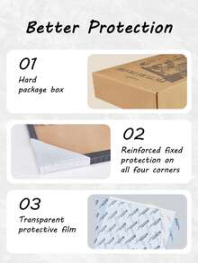 Blauesmeer Set Of 2 Picture Frames A3 - Black Picture Frame 30x42cm Wooden Frame, Plexiglas Poster Frame, Collage Poster Frame, Modern Poster Document Frame, MDF Photo Frame - Black - View 5