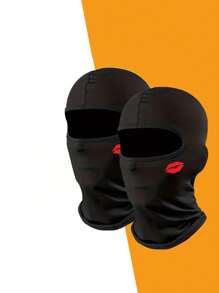 1/2 Multi-Teileset aus Bedruckter Kopfbedeckung mit Loch für Brillen, Skimaske, reflektivem Logo für Herren und Damen, Kopfbedeckung und Maske geeignet für Frühling und Sommer Outdoor-Aktivitäten wie Reisen, Radfahren, Wandern, Angeln