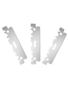 100 片单刃不锈钢剃须刀片，男士手动剃须刀剃须工具 - 銀 - 查看 7