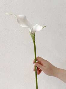 1/3/6pcs 58cm Double Calla Lily Artificial Flowers, High-Quality EVA Material, Home Decor, Photography, Showroom, Wedding Decoration, Table Centerpieces, Plastic Flowers