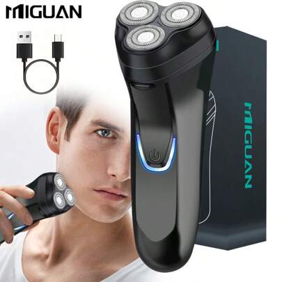 Electric Shaver, Rechargeable Mini Portable Shaver, Intelligent Floating Shaver, The Choice Of Gift For Men, Father's Day Gift Battery Capacity 500mAh