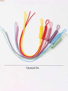 1 pièce Fil de perles en acrylique de haute qualité pour hommes et femmes, couleur unie en soie, convient pour la fabrication de bracelets et de colliers DIY - Élément de bijouterie non élastique, tricoté