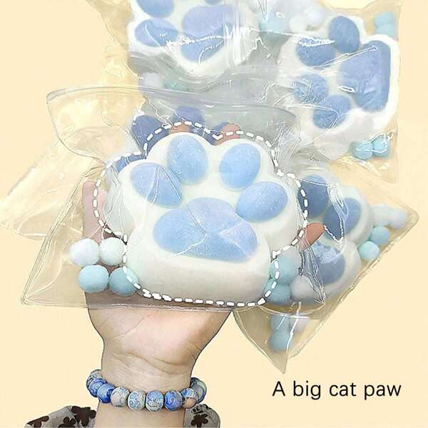 1pc 15cm Large Size Cat Claw Squeezing Toy, Premium Stress Relief Toy, Unique Gift For Men, Women, Adults And Kids, Slow Rising Anxiety Relieve Toy, Fidget Toy, Cat Claw Anxiety & Relaxation Toy, Interesting Adult Fidget Toy