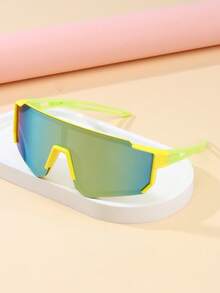 1 件儿童时尚眼镜，男女通用骑行、滑雪、登山经典多功能护目镜，适合旅行户外运动 - 彩色 - 查看 9