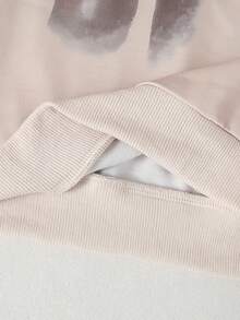 2pcs/Set Young Boy Casual Sports Outfit, Loose Fit Hooded Sweatshirt And Trousers, Comfortable For Outings, Chic, Hiphop Style, Autumn/Winter - Brown - View 3